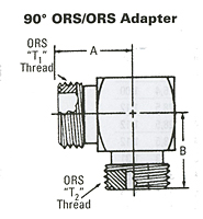 90o ORS-ORS Adapter